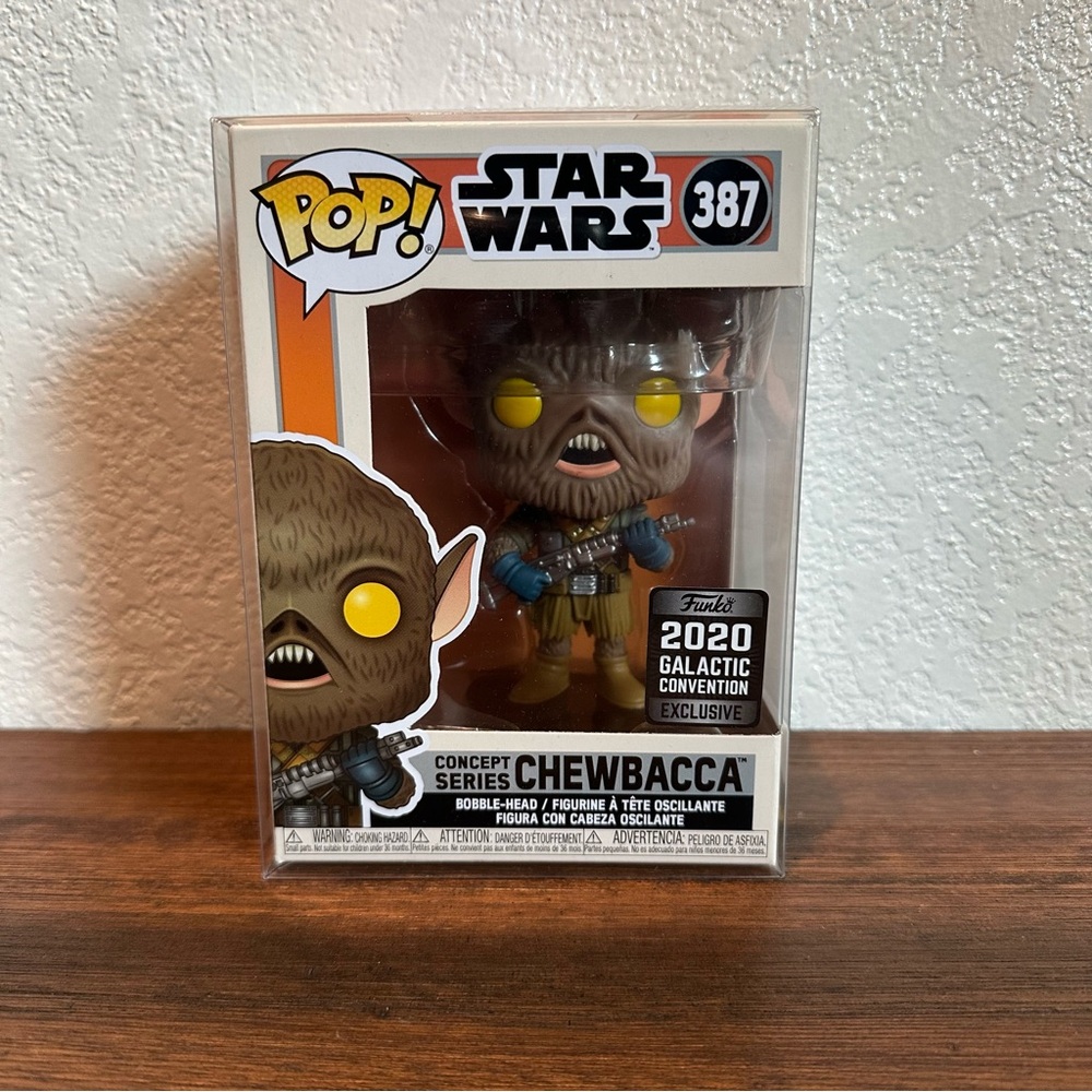 Funko Pop Chewbacca Concept Series Star Wars 2020 Galactic Convention Exclusive